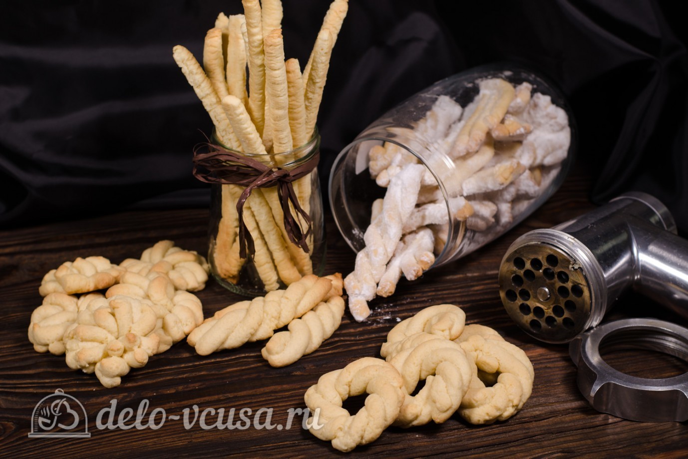 Шаг 22 приготовления Печенье через мясорубку