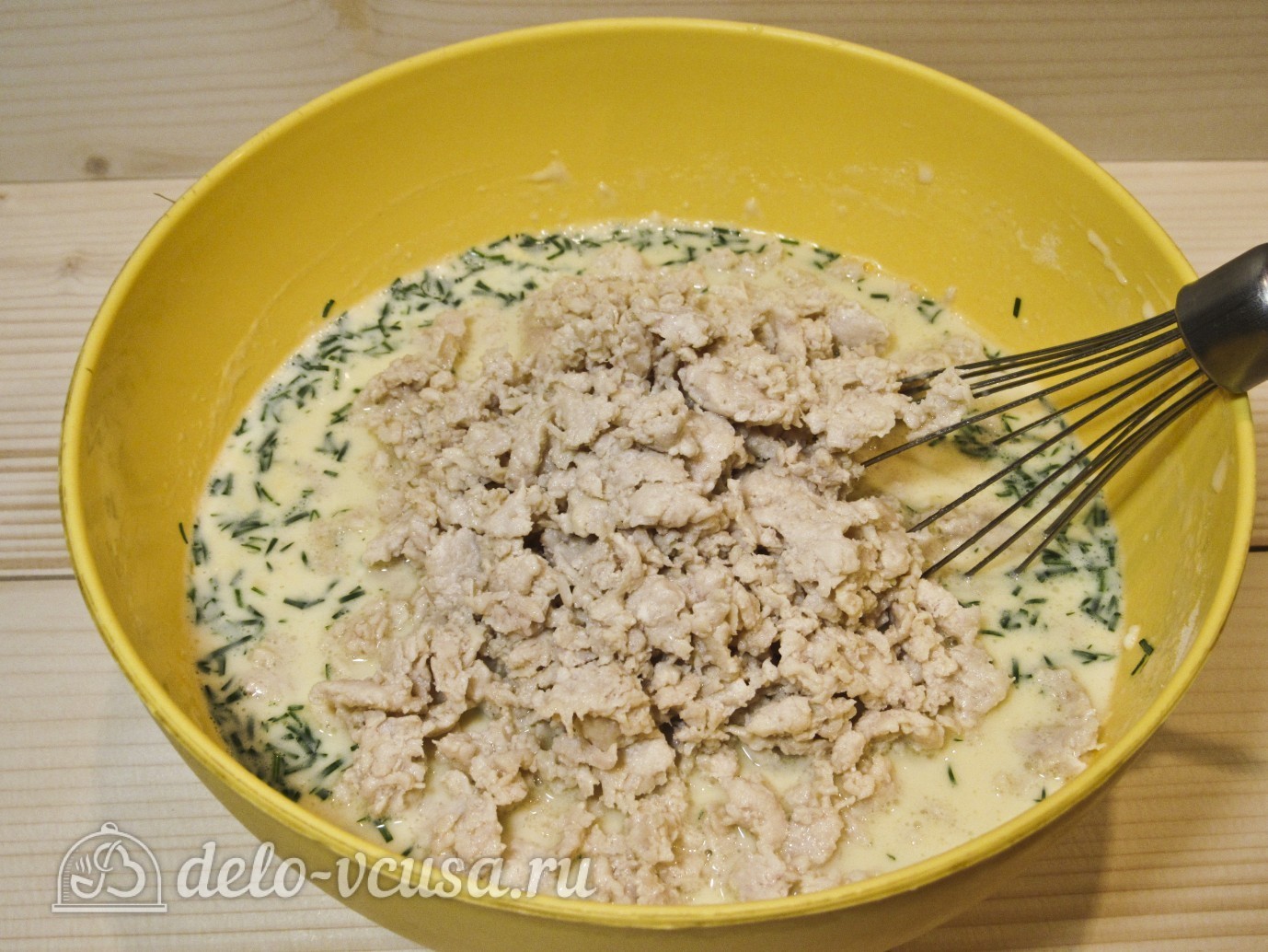 Шаг 12 приготовления Куриная запеканка