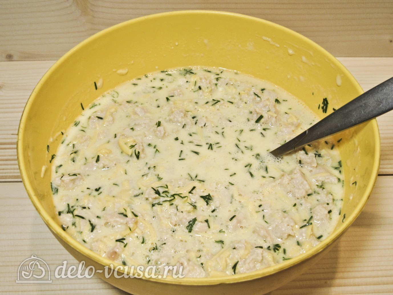 Шаг 13 приготовления Куриная запеканка