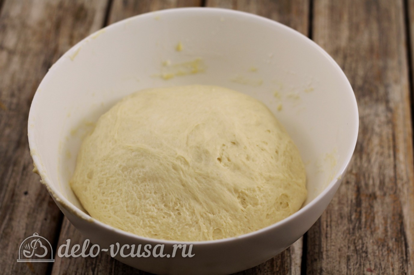 Шаг 7 приготовления Булочки с вишней