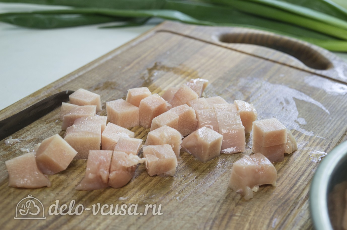 Шаг 1 приготовления Спагетти с курицей
