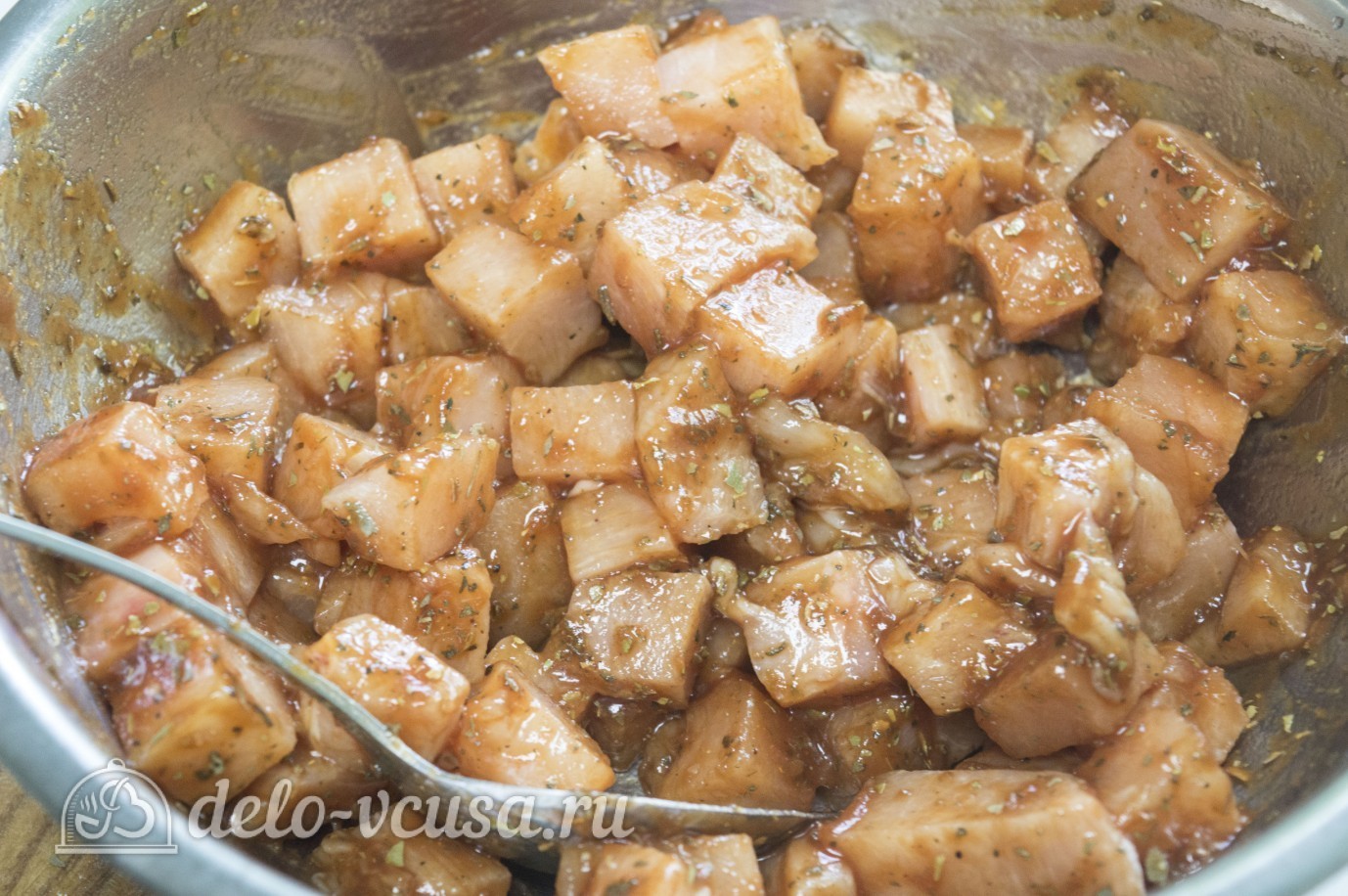 Шаг 3 приготовления Спагетти с курицей