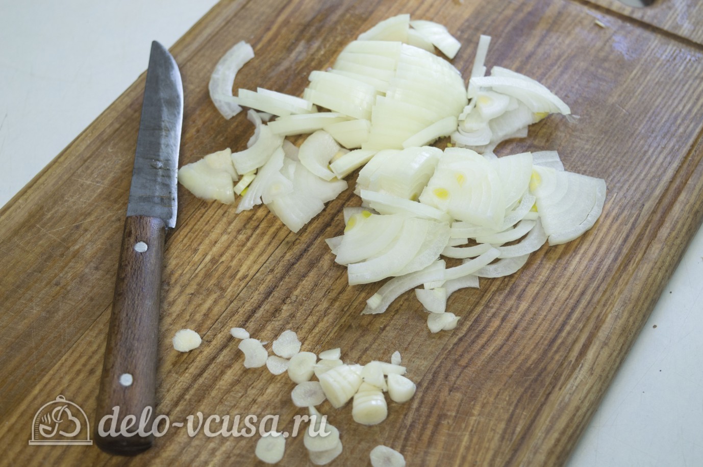 Шаг 4 приготовления Спагетти с курицей