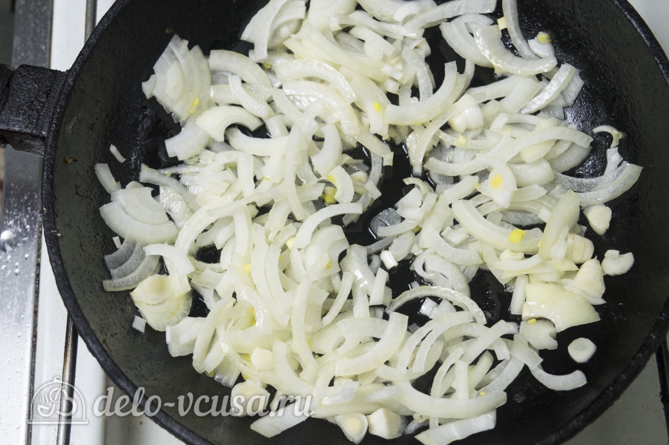 Шаг 5 приготовления Спагетти с курицей