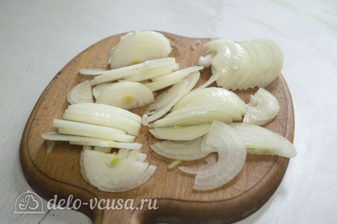 Шаг 2 приготовления Мясо по-французски с картофелем