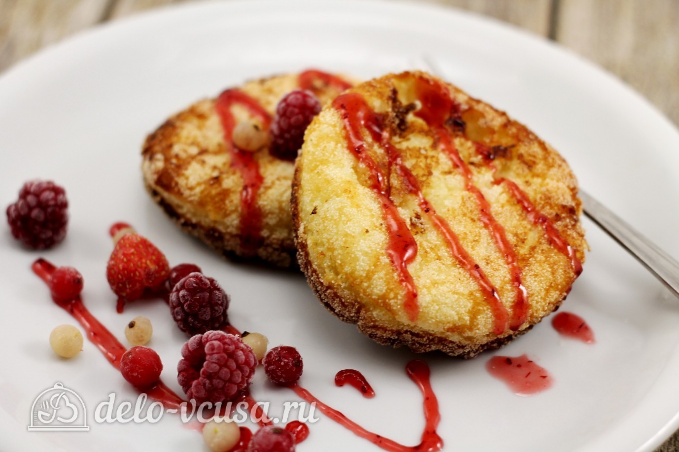 Шаг 10 приготовления Сырники с манкой
