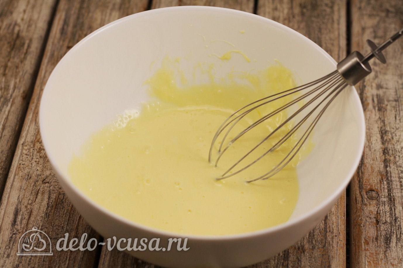 Шаг 2 приготовления Блины на майонезе