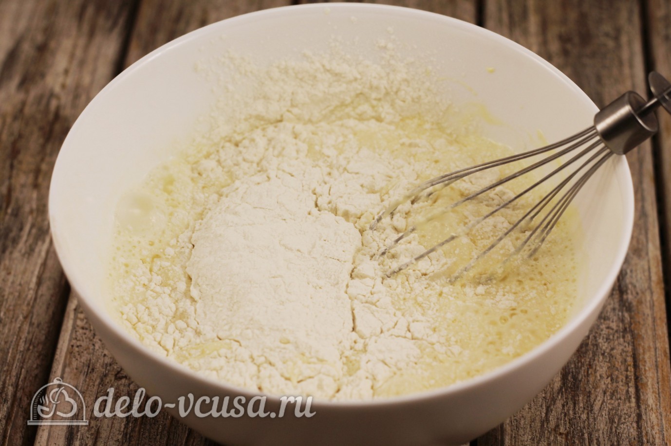 Шаг 5 приготовления Блины на майонезе