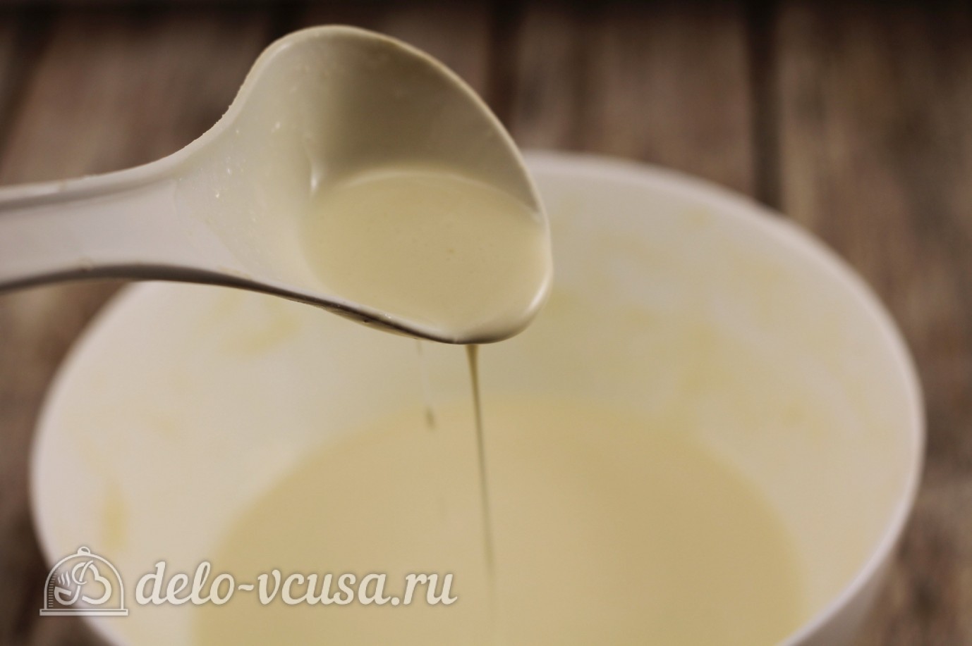 Шаг 6 приготовления Блины на майонезе
