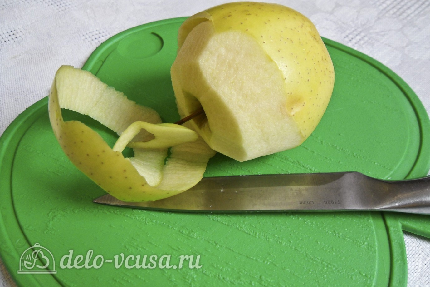 Шаг 1 приготовления Яблочный мусс с манкой