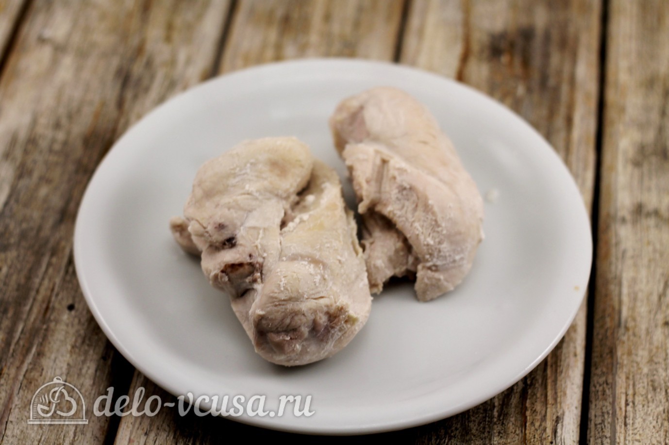 Шаг 4 приготовления Жульен с курицей и грибами