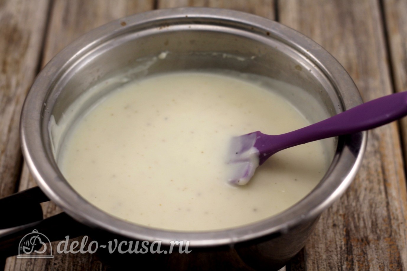 Шаг 8 приготовления Жульен с курицей и грибами