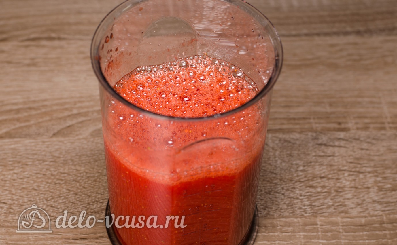 Шаг 5 приготовления Клубничный сорбет
