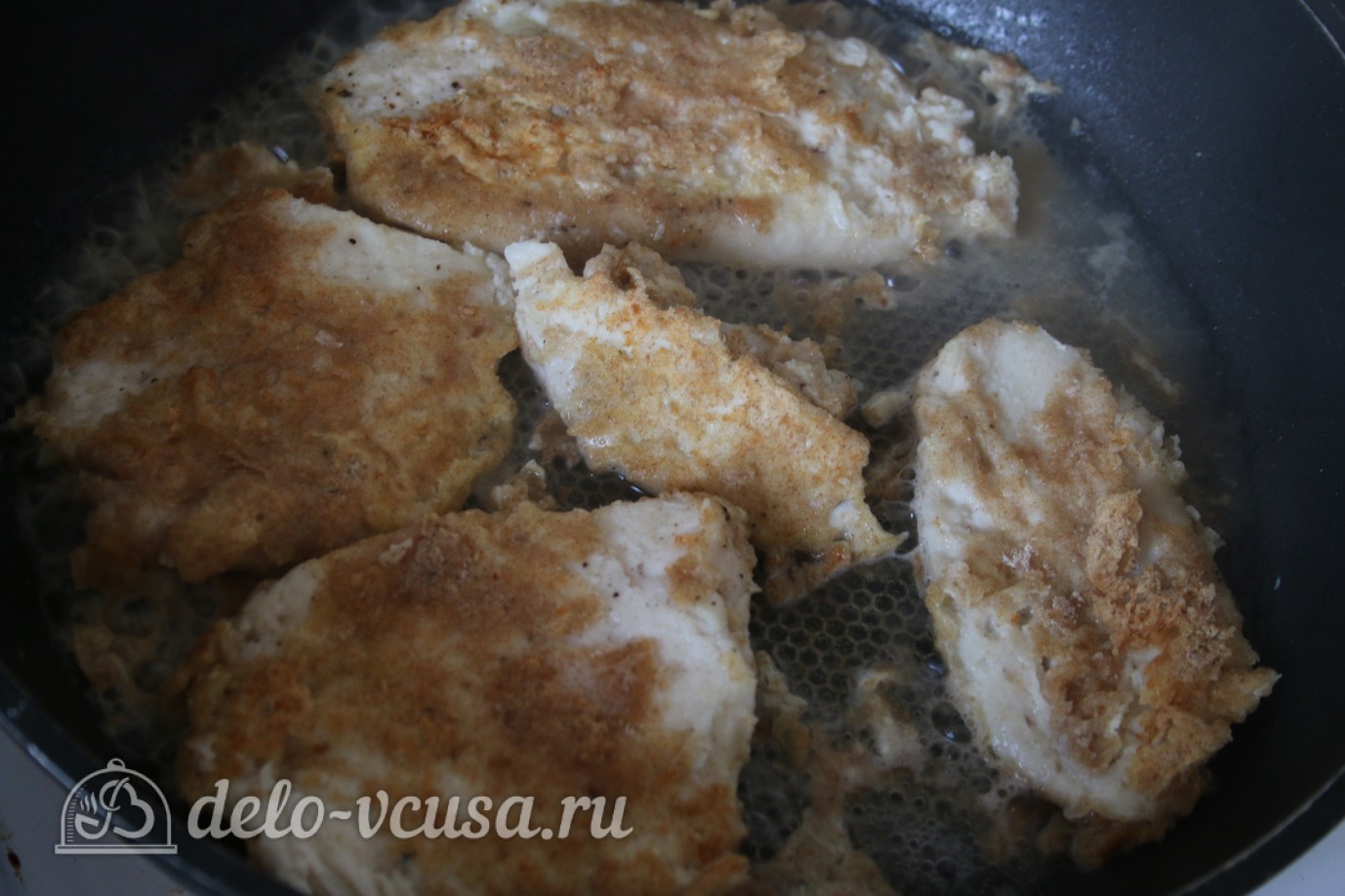 Шаг 10 приготовления Отбивная из куриного филе