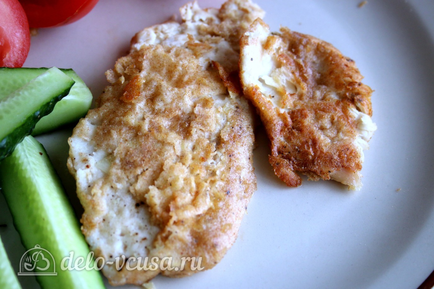 Шаг 11 приготовления Отбивная из куриного филе