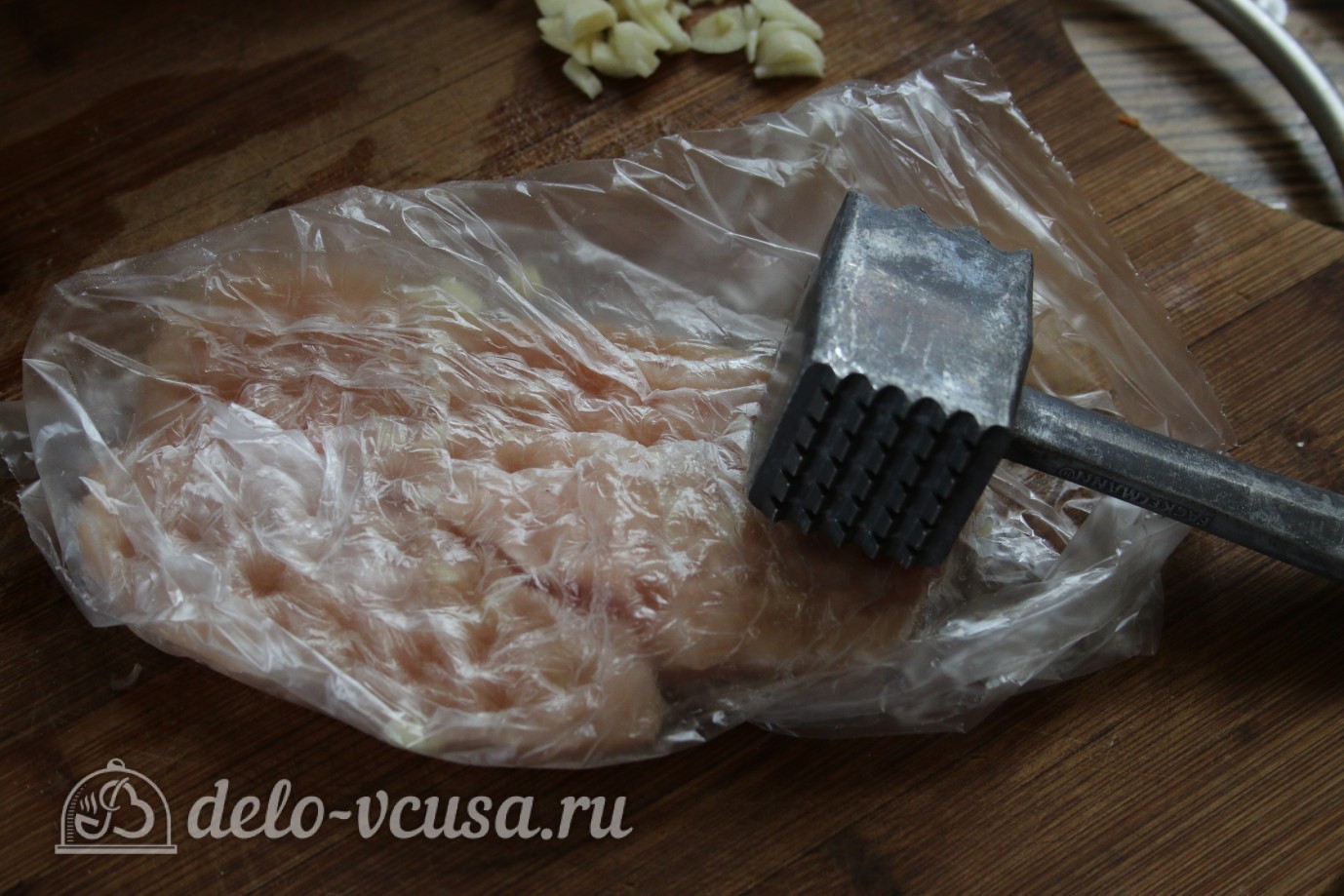 Шаг 2 приготовления Отбивная из куриного филе