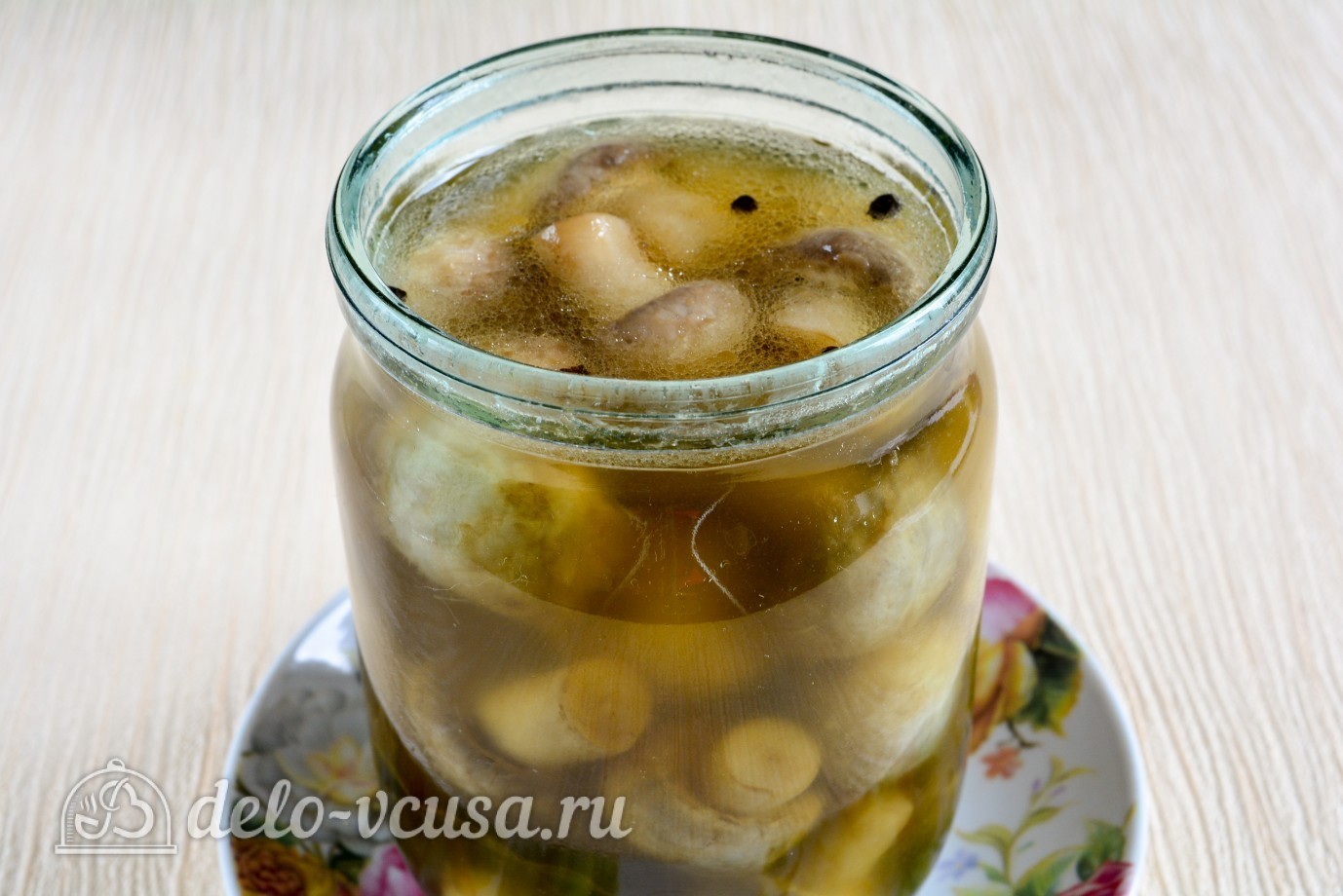 Шаг 6 приготовления Маринованные шампиньоны в домашних условиях