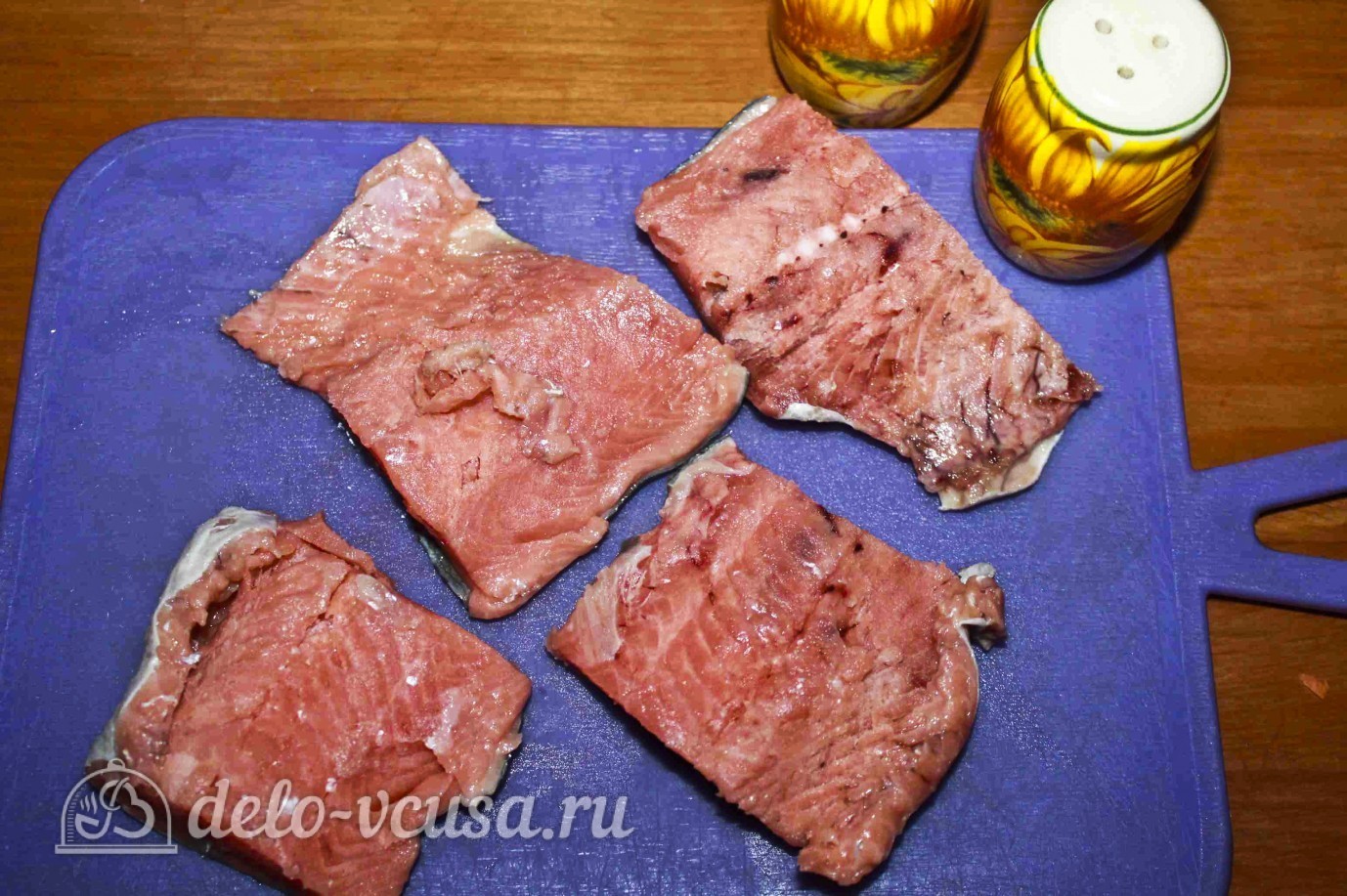 Шаг 6 приготовления Запеченная красная рыба с овощами