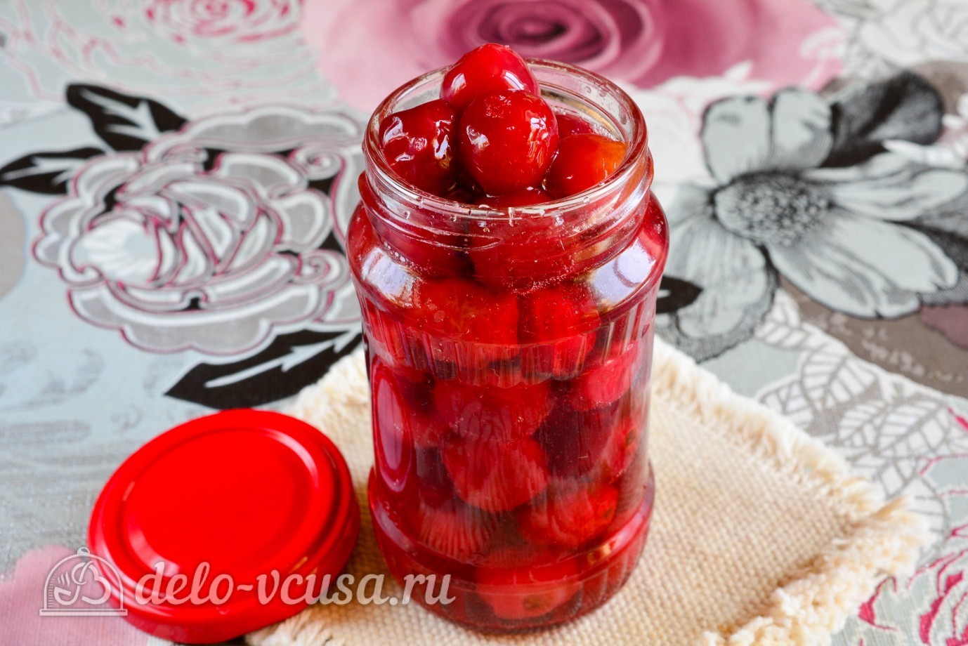 Шаг 4 приготовления Варенье из черешни с косточкой