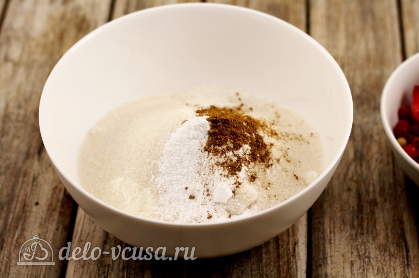Шаг 1 приготовления Маффины с ягодами