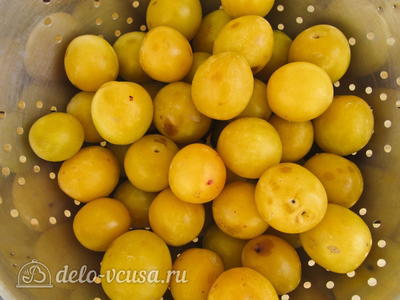 Шаг 1 приготовления Компот из кабачков и алычи