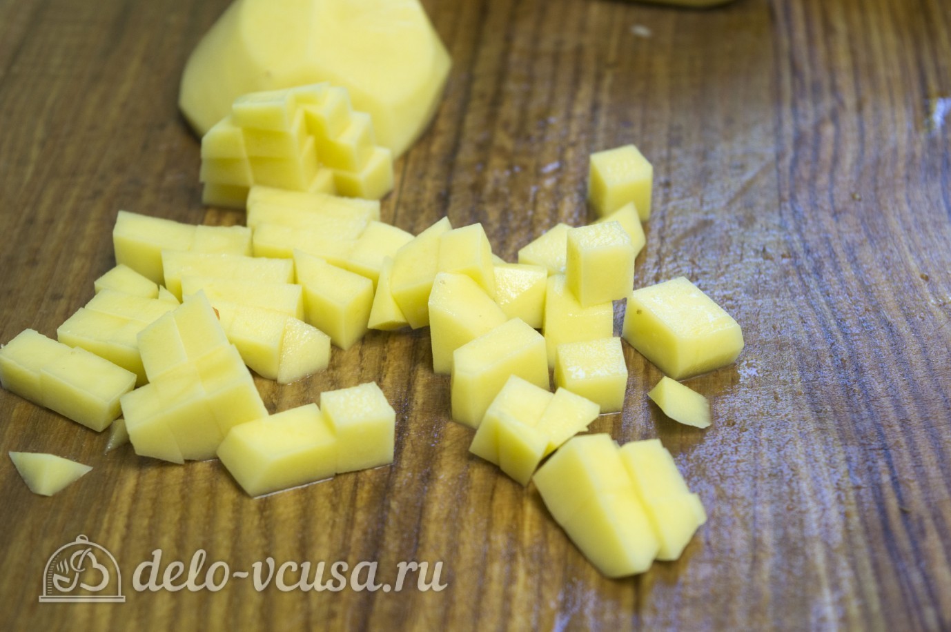 Шаг 5 приготовления Мясо с овощами в духовке