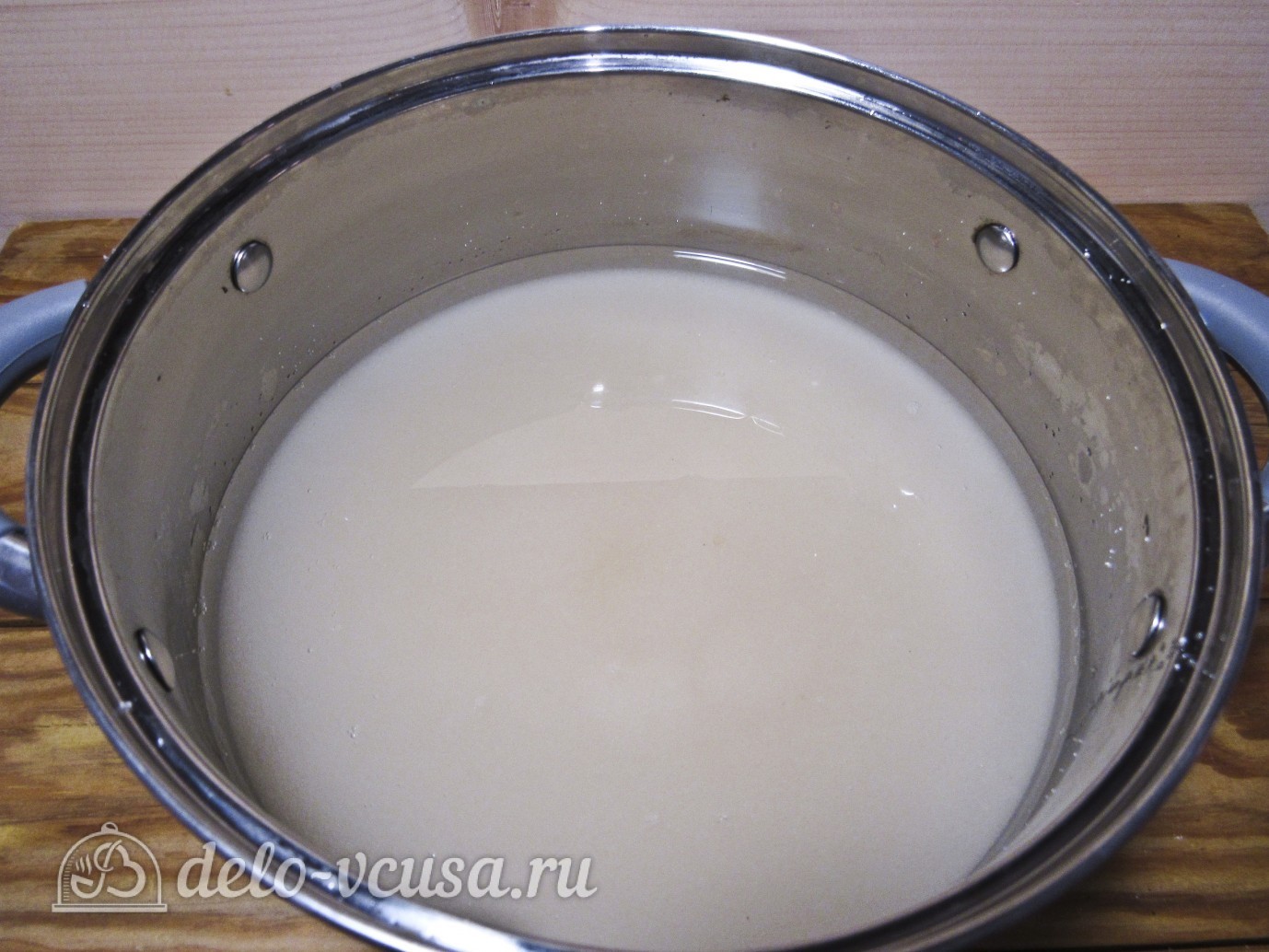 Шаг 3 приготовления Варенье из абрикосов половинками