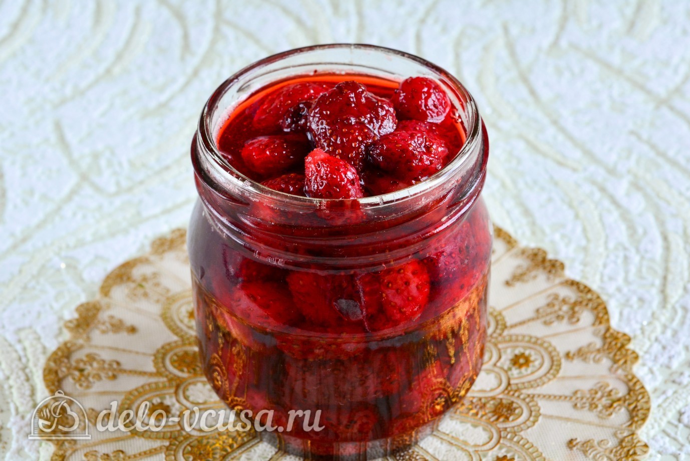 Шаг 4 приготовления Клубничное варенье "Пятиминутка"