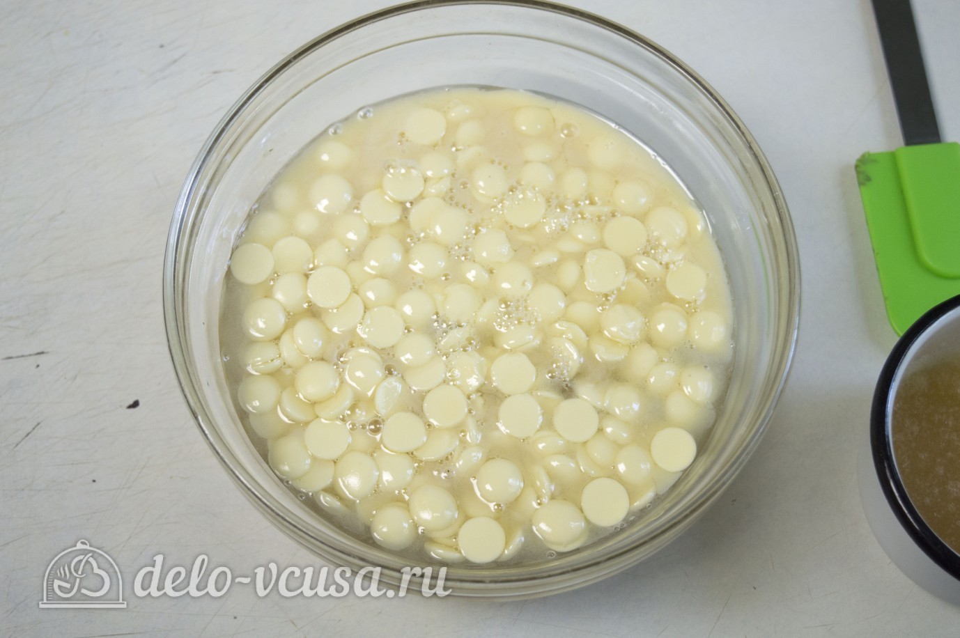 Шаг 3 приготовления Зеркальная глазурь