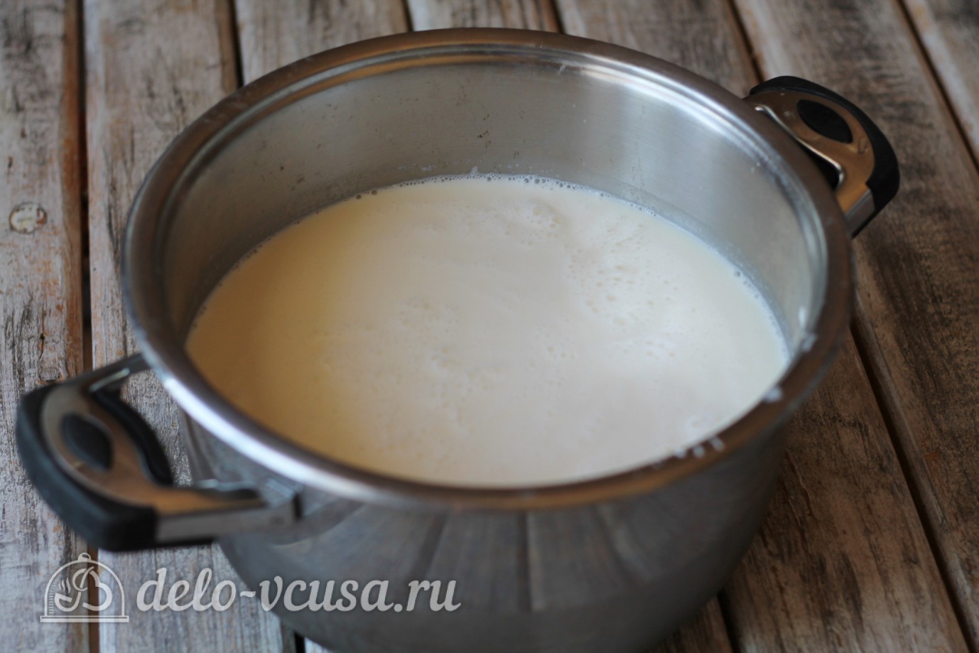 Шаг 1 приготовления Домашняя брынза
