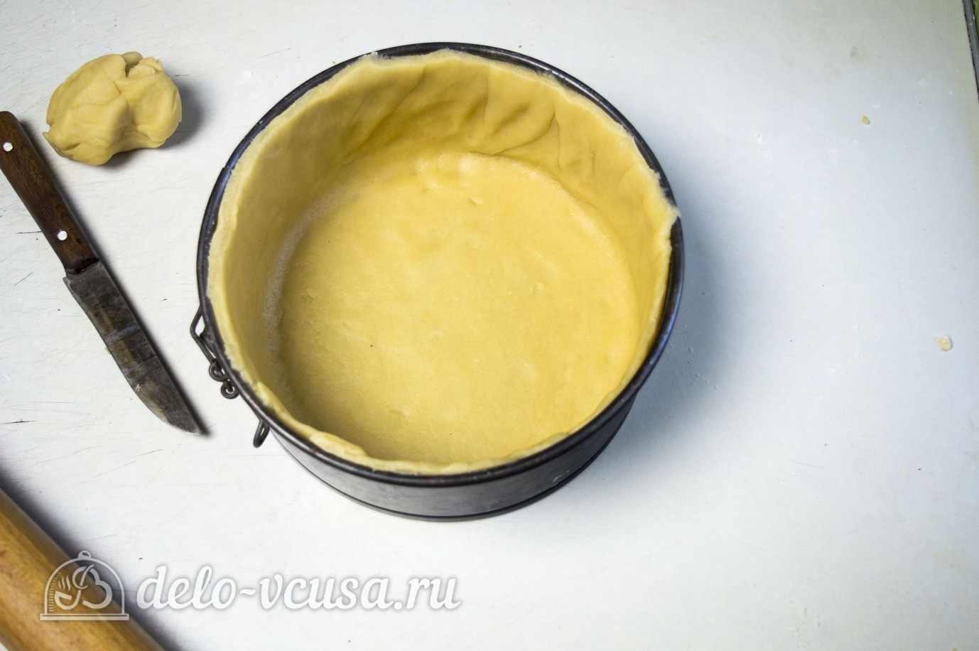 Шаг 12 приготовления Открытый пирог с курицей и овощами