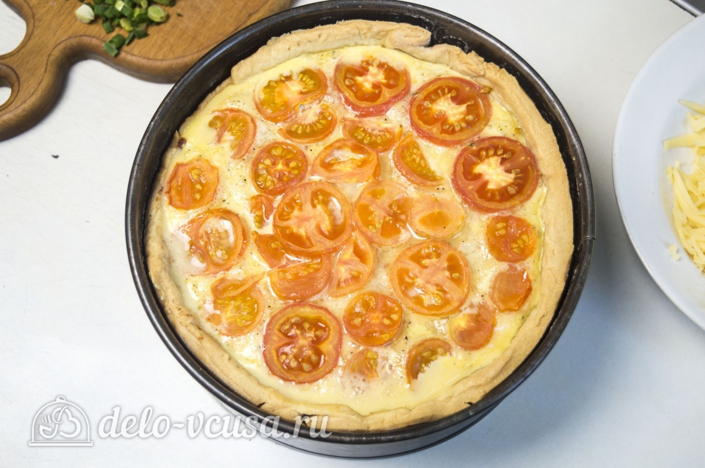 Шаг 16 приготовления Открытый пирог с курицей и овощами