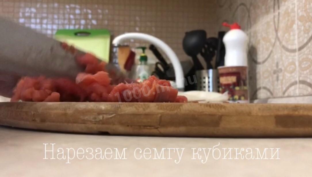 Шаг 2 приготовления Салат Снежная горка