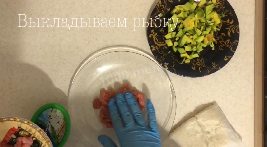 Шаг 4 приготовления Салат Снежная горка