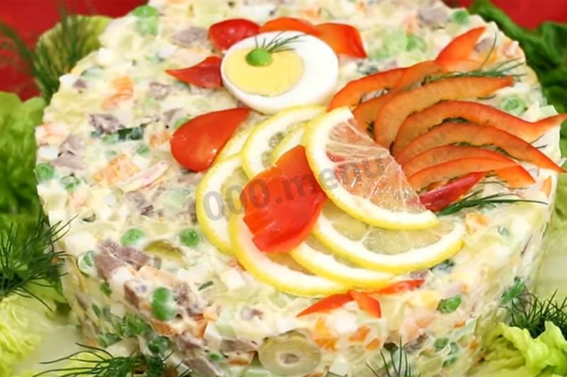Шаг 21 приготовления Салат Царский Петух