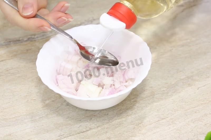 Шаг 3 приготовления Салат Царский Петух