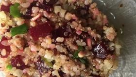 Шаг 3 приготовления Салатик из свеклы киноа и булгура