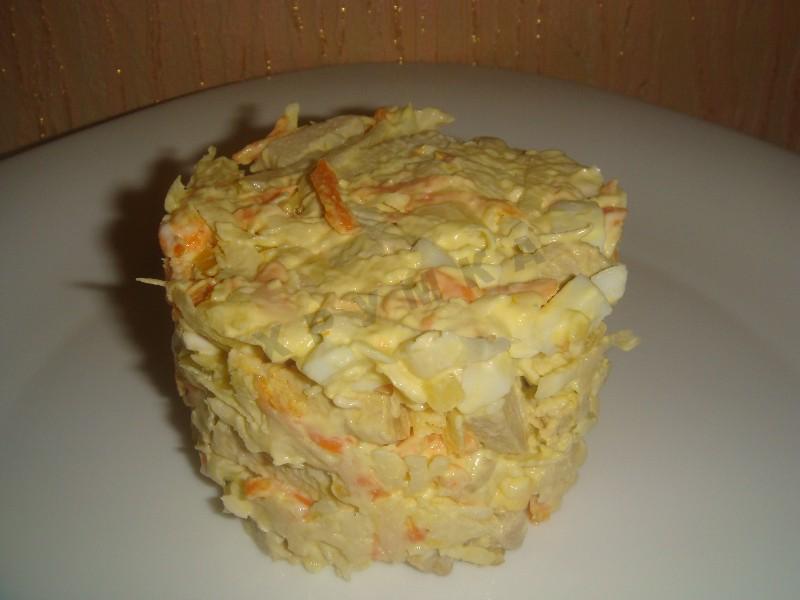 Шаг 8 приготовления Салат Клязьма