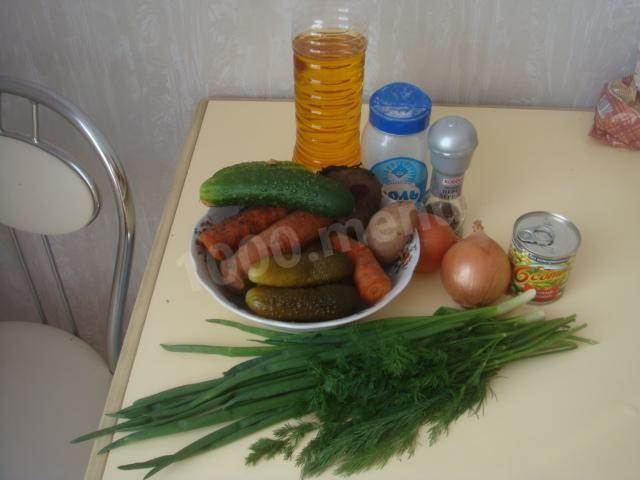 Шаг 1 приготовления Винегрет вкусный и простой