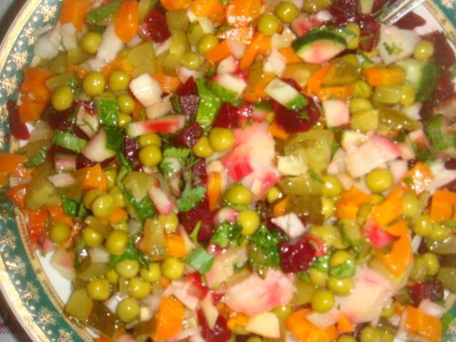 Обложка рецепта Винегрет вкусный и простой