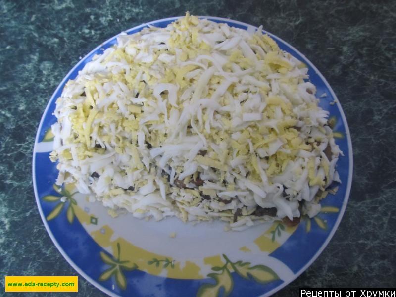 Шаг 4 приготовления Салат Арбузная долька с курицей