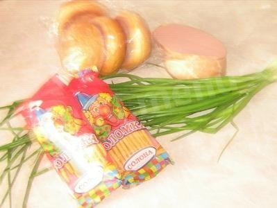 Шаг 1 приготовления Салат Луковая Корзинка с начинкой