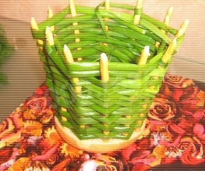 Шаг 5 приготовления Салат Луковая Корзинка с начинкой