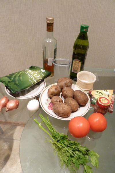 Шаг 1 приготовления Картофельно-фасолевый салат с анчоусами