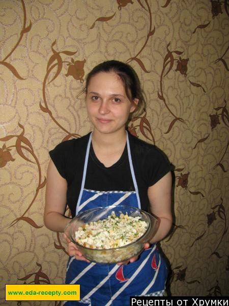 Шаг 9 приготовления Салат Пекинский с отварной курятиной
