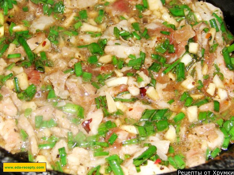 Шаг 7 приготовления Китайский салат с фунчозой и редькой