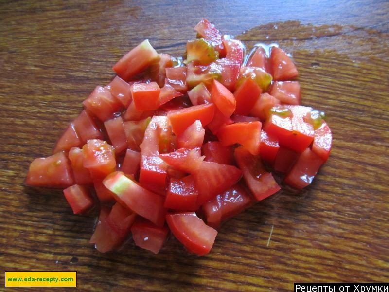 Шаг 1 приготовления Салат с вешенками, мягким сыром и ветчиной