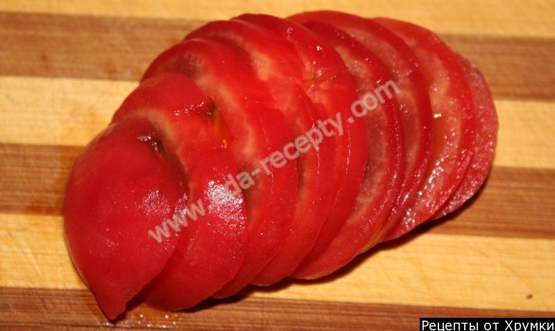 Шаг 3 приготовления Салат с сыром и помидорами