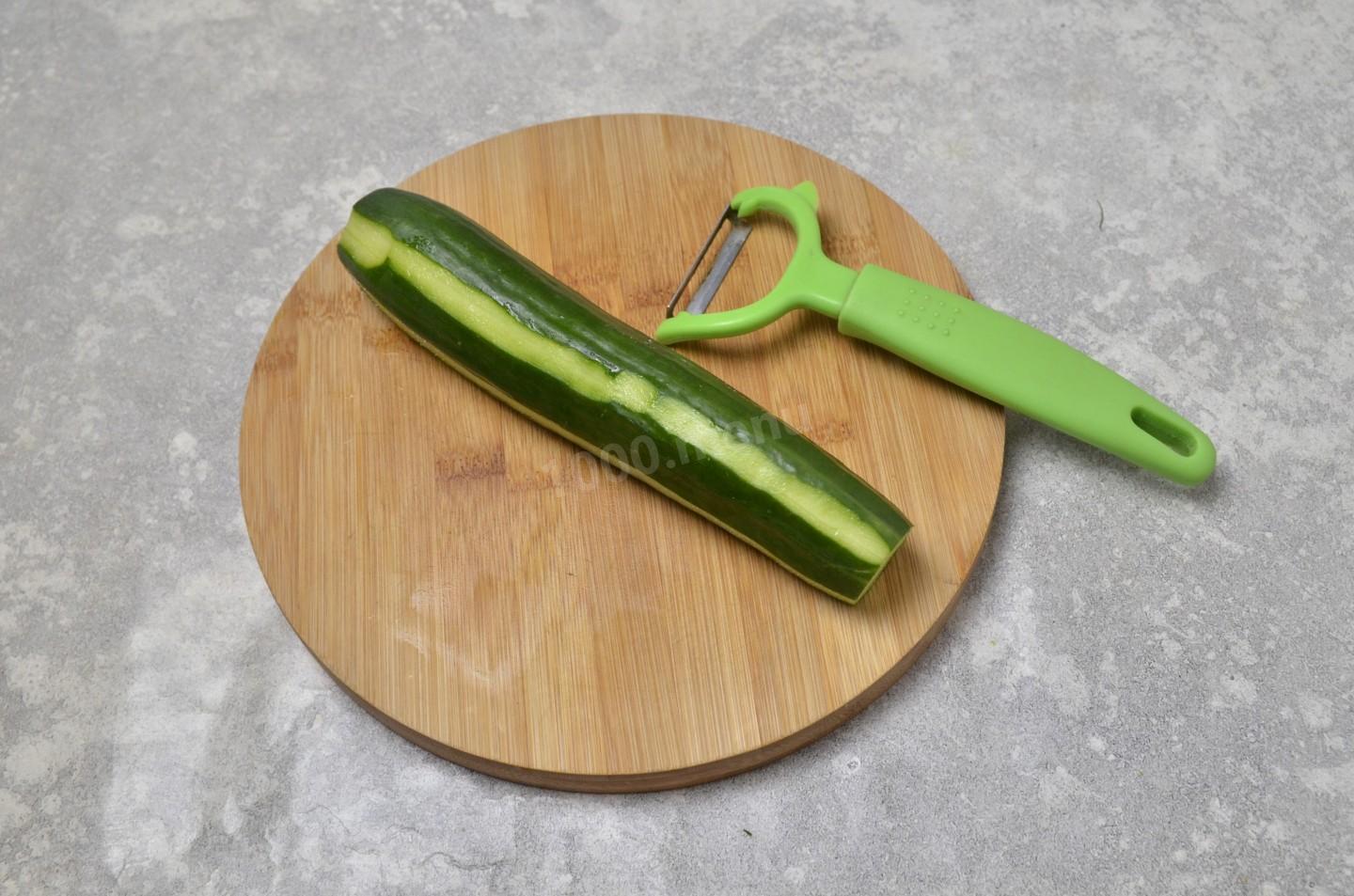 Шаг 6 приготовления Закуска из огурцов