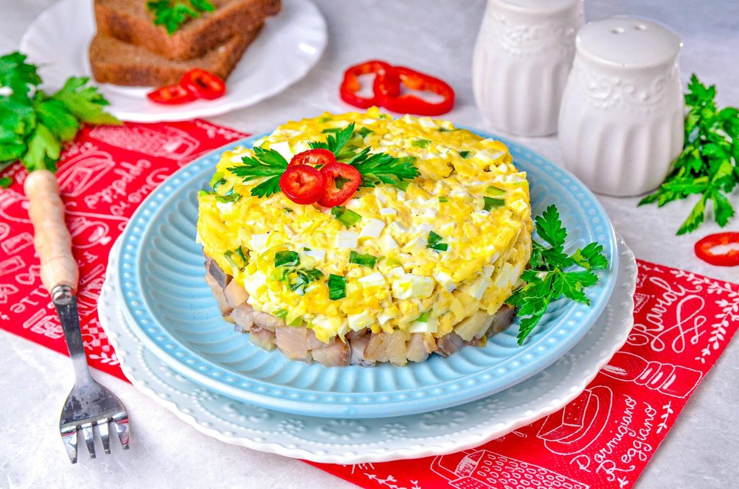 Обложка рецепта Сельдь с яйцом закуска